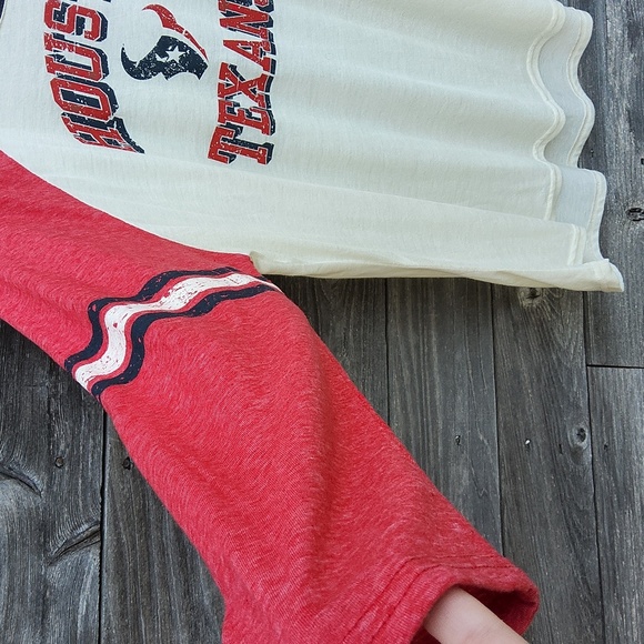 NFL Team Apparel Houston Texans size 2XL cream colored ladies shirt - Picture 4 of 8